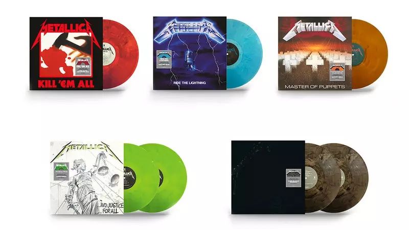 Metallica Vinyl ReReleases der ersten 5. Alben